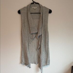Banana Republic Light Gray Open Front Cardigan